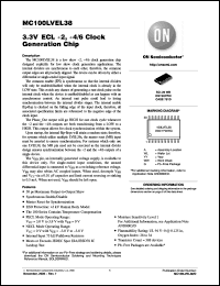 Click here to download MC100LVEL38DWR2G Datasheet