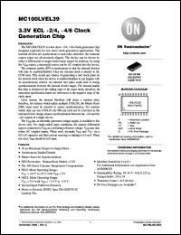 Click here to download MC100LVEL39DWR2G Datasheet