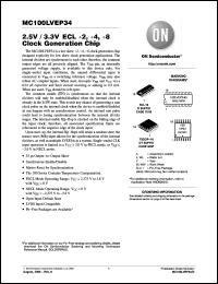 Click here to download MC100LVEP34DR2G Datasheet