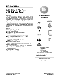 Click here to download MC100LVEL31DR2G Datasheet