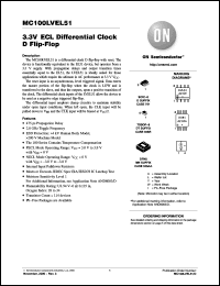 Click here to download MC100LVEL51DR2G Datasheet