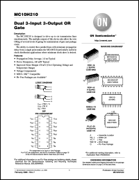 Click here to download MC10H210FNR2G Datasheet