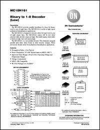 Click here to download MC10H161FNR2G Datasheet