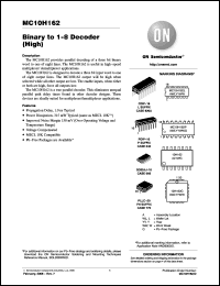 Click here to download MC10H162PG Datasheet