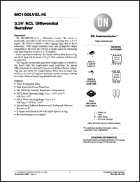 Click here to download MC100LVEL16DT Datasheet