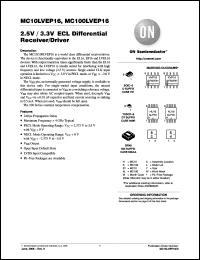 Click here to download MC100LVEP16DTR2G Datasheet