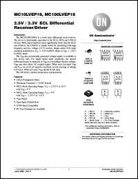 Click here to download MC100LVEP16MNR4 Datasheet