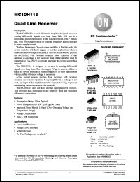 Click here to download MC10H115FNR2G Datasheet