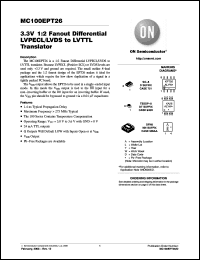 Click here to download MC100EPT26DR2G Datasheet