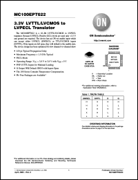 Click here to download MC100EPT622FAR2G Datasheet