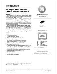 Click here to download MC100LVEL92DWG Datasheet