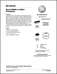 Click here to download MC10H352FNR2G Datasheet