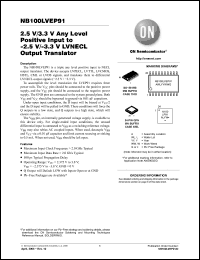 Click here to download NB100LVEP91DWG Datasheet