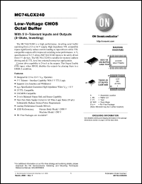 Click here to download MC74LCX240DWR2G Datasheet