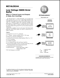 Click here to download MC74LCX244DTG Datasheet