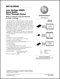Click here to download MC74LCX540MELG Datasheet