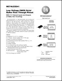 Click here to download MC74LCX541MELG Datasheet
