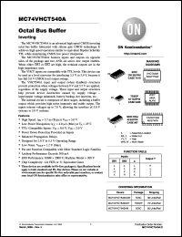 Click here to download MC74VHCT540AMELG Datasheet
