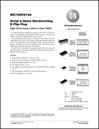 Click here to download MC74HC574ADWR2G Datasheet