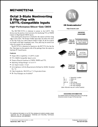 Click here to download MC74HCT574ADTR2G Datasheet