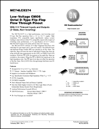 Click here to download MC74LCX574DTG Datasheet