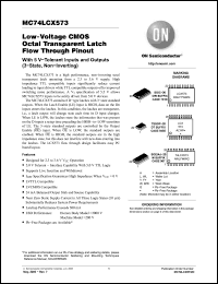 Click here to download MC74LCX573DWR2G Datasheet