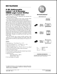 Click here to download MC74LVX259DTR2G Datasheet