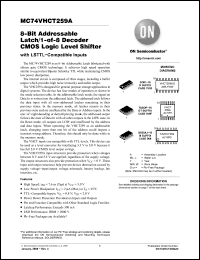 Click here to download MC74VHCT259ADTRG Datasheet