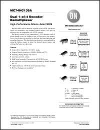 Click here to download MC74HC139ADG Datasheet