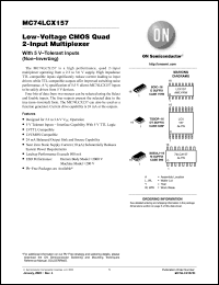 Click here to download MC74LCX157DTR2G Datasheet