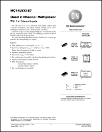 Click here to download MC74LVX157DR2G Datasheet