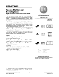 Click here to download MC74LVX4051DR2 Datasheet