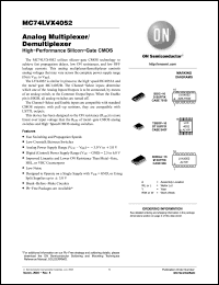 Click here to download MC74LVX4052DR2G Datasheet