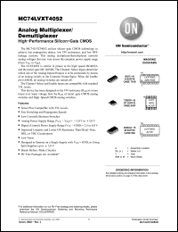 Click here to download MC74LVXT4052DTG Datasheet