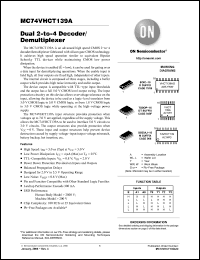 Click here to download MC74VHCT139AD Datasheet