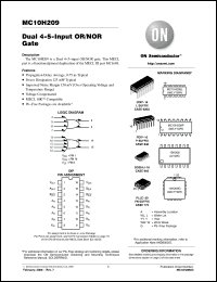 Click here to download MC10H209_06 Datasheet