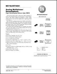 Click here to download MC74LVXT4051_05 Datasheet