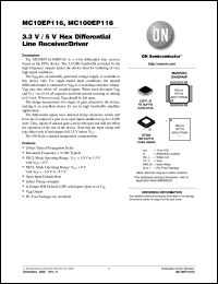Click here to download MC100EP116 Datasheet