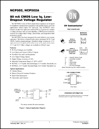 Click here to download NCP502ASQ35T1G Datasheet