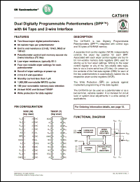 Click here to download CAT5419WI-00-T1 Datasheet