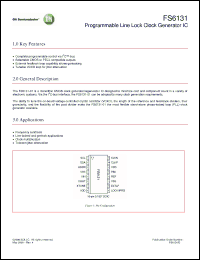 Click here to download FS6131-01G Datasheet