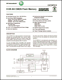 Click here to download CAT28F512HA-90T Datasheet