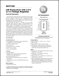 Click here to download NCV7420D23R2G Datasheet
