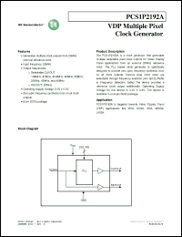 Click here to download PCS1P2192AG-08SR Datasheet