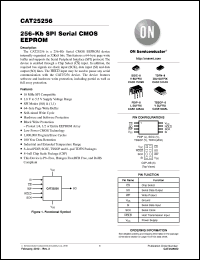 Click here to download CAT25256CAA8I-T2 Datasheet