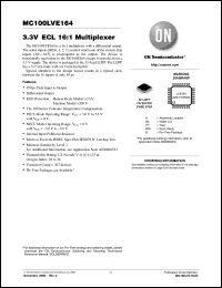 Click here to download MC100LVE164_06 Datasheet