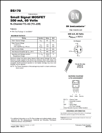 Click here to download BS170_05 Datasheet