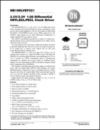 Click here to download NB100LVEP221_06 Datasheet