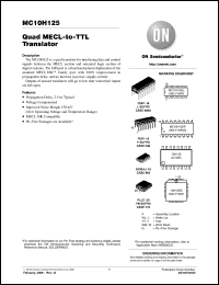 Click here to download MC10H125FNG Datasheet