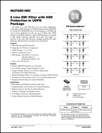 Click here to download NUF6001MUT2G Datasheet